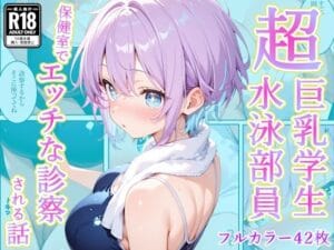 発育中の巨乳水泳女子を保健室に呼び出してエッチな診察（AA ダブルエースの新作エロ漫画）